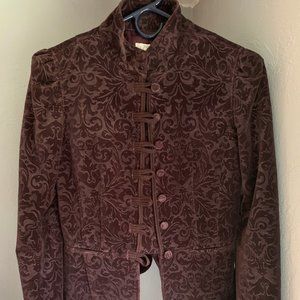 Ann Taylor Loft Purple Velvet Blazer